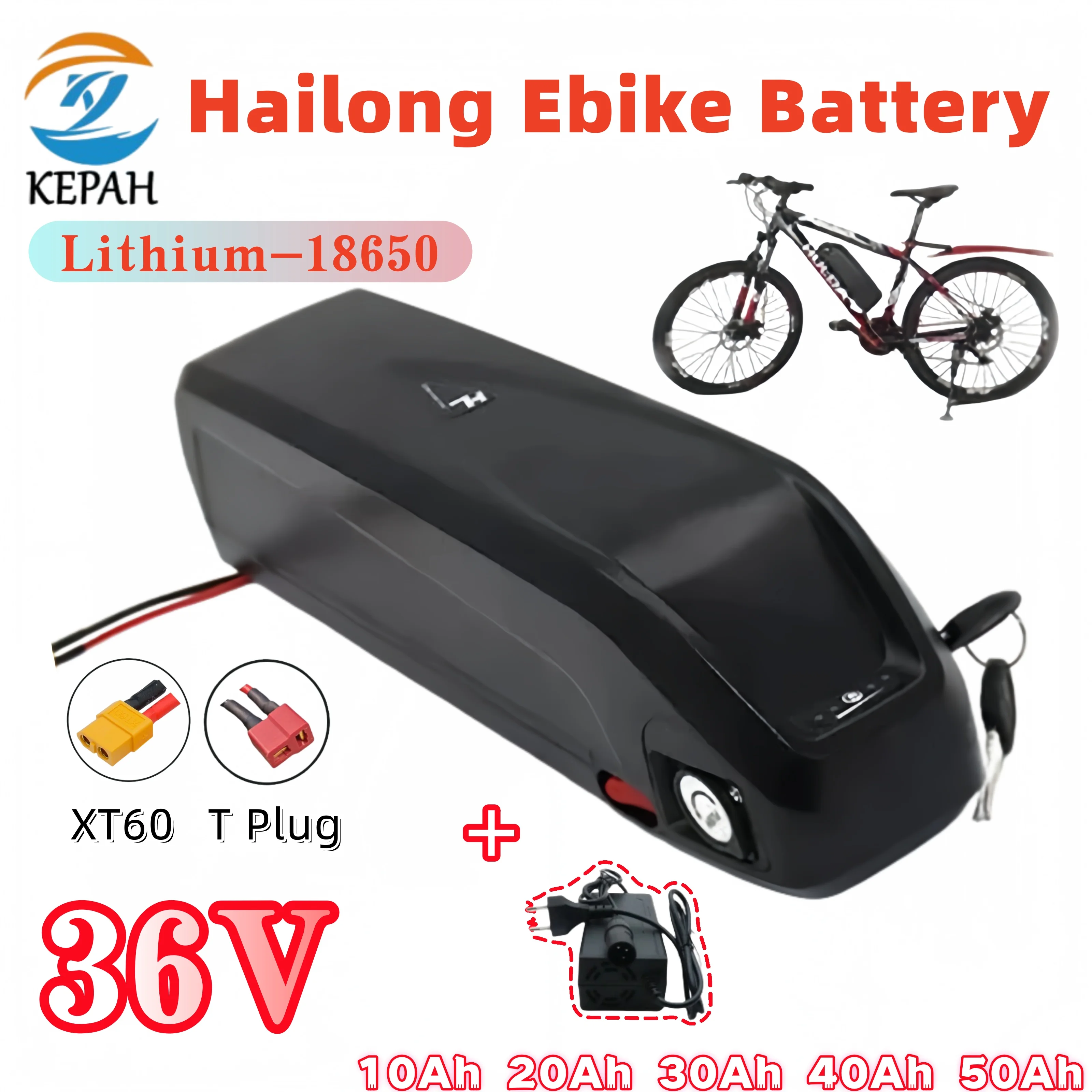 Hailong Battery 36V Electric Bike Chamrede 10Ah 20Ah 30Ah 40Ah 50Ah 2000w Electric Bicycle Lithium Battery