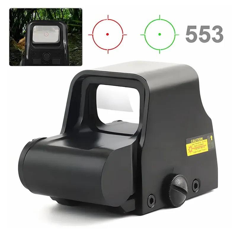 

553 Tactical Red/ Green Dot Holographic Sight - 20mm Rail, for Airsoft with High-Quality Optics