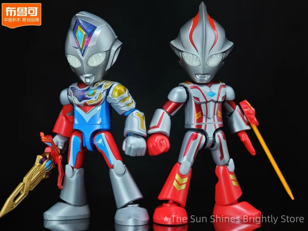 【منتج جديد 】 لعبة Blokees Block Man Ultraman Magical Edition، لعبة Tigasero Agurubleze المصنوعة يدويًا