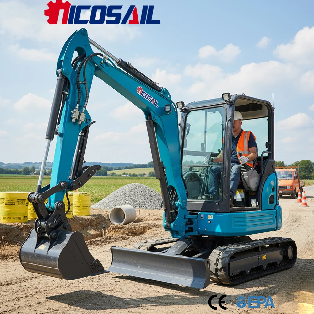 

Mini 3.5 Ton Excavator Custom Euro 5 CE Compact Hydraulic Digger for Garden, Field and Construction Use