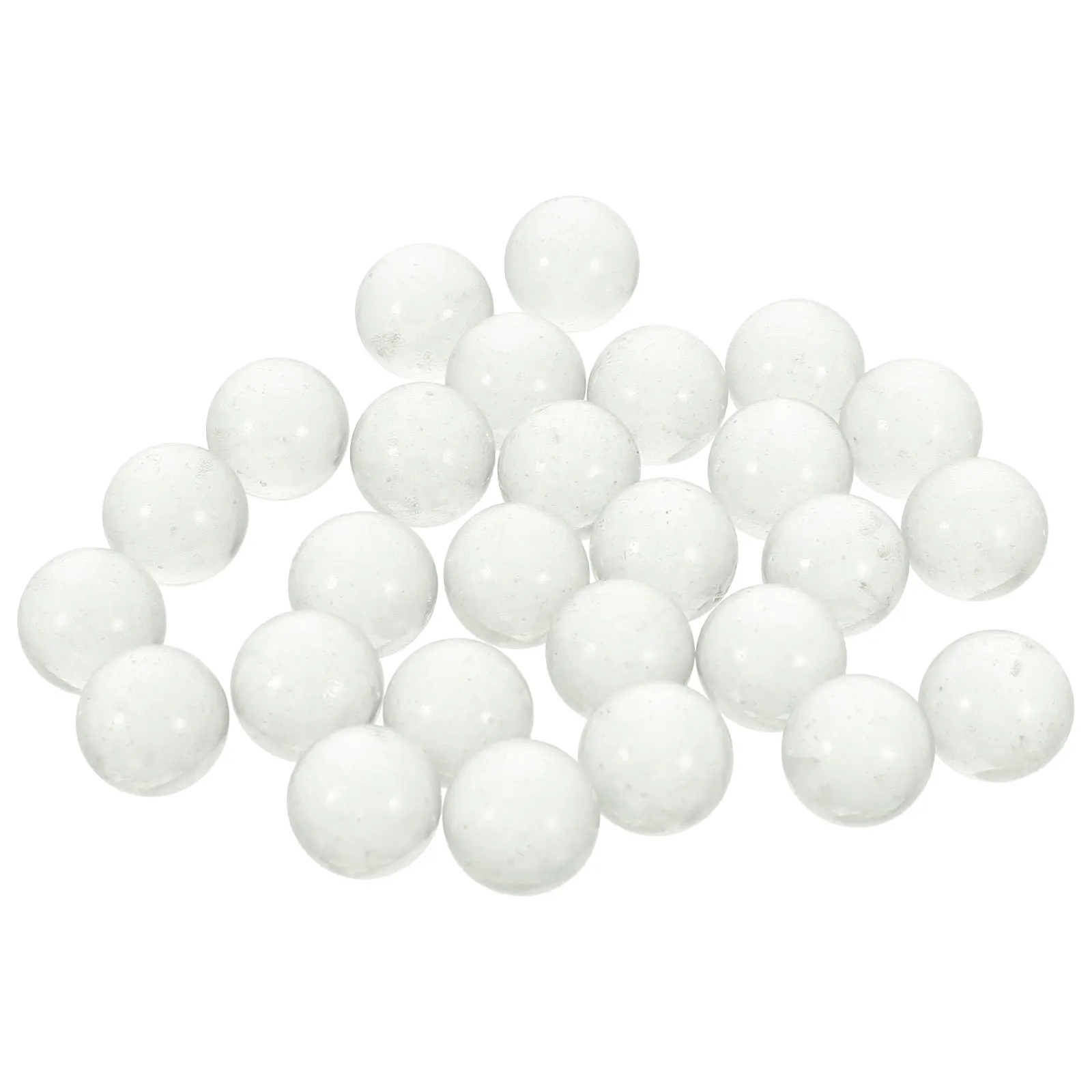 

180Pcs Glass Vase Filler Beads 16Mm Clear Transparent Marbles for Decorative Crafts Fish Bowl Centerpiece Design