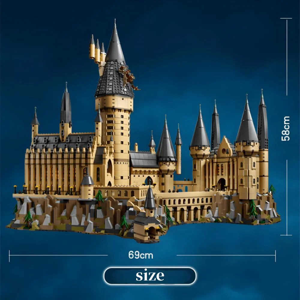 In Stock Movie Series Magic School 71043 Castle Model Compatible Building Blocks Bricks Toys For Kids Christmas Birthday Gifts