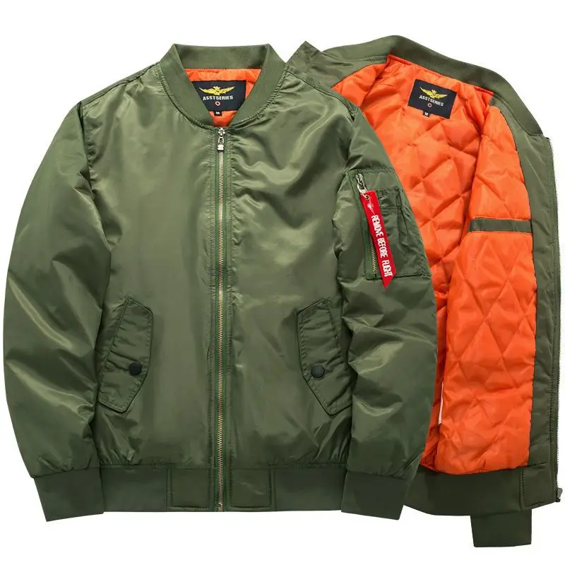 Trendy Brand Jacket Men's US Air Force Ma-1 Bomber Jacket Autumn Winter Slim Korean Embroidered Casual Cargo Baseball Clothes