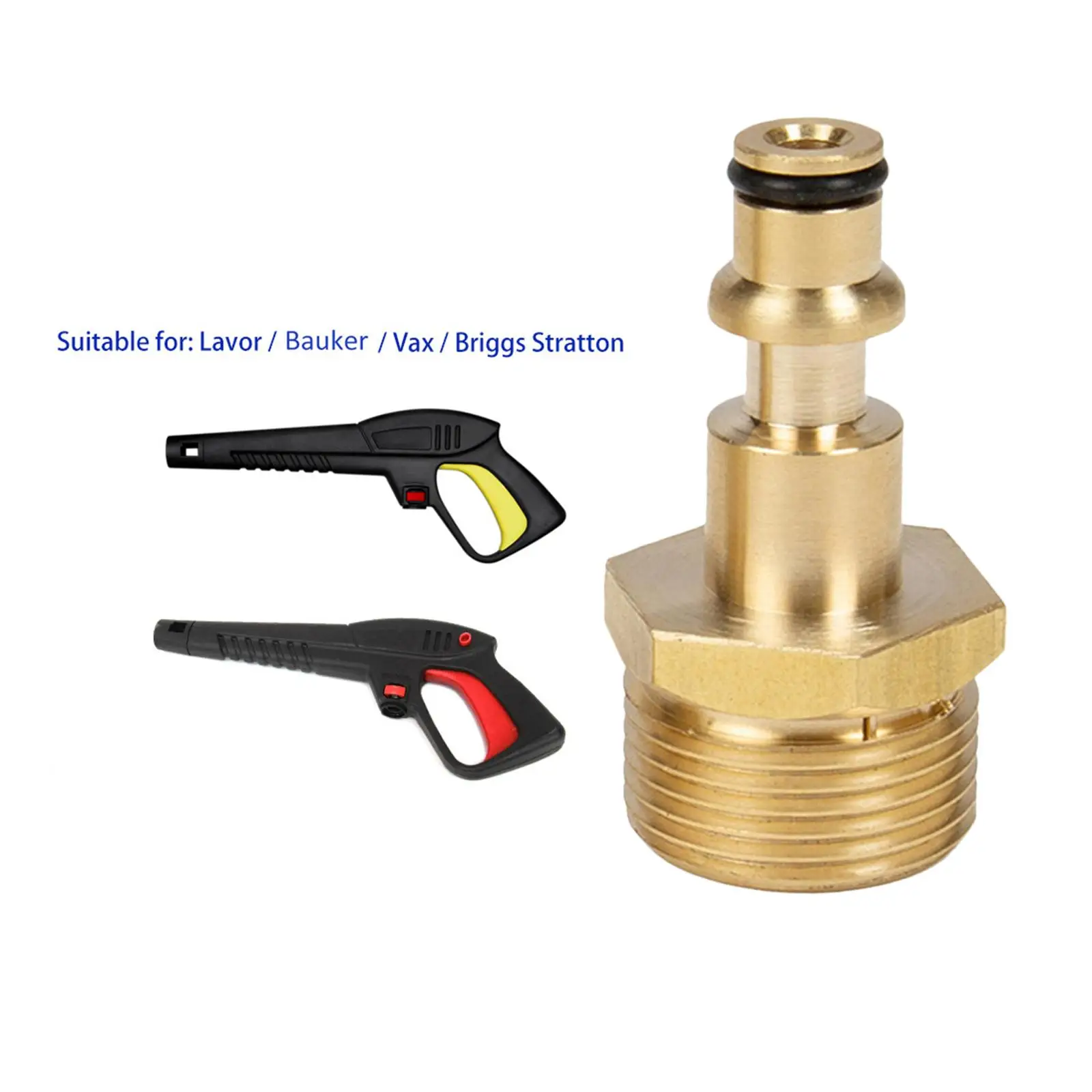 High Pressure Washer Hose Connector Solid Brass M22 Male to Male Fitting for Lavor Car Washer Garden Watering Accessory