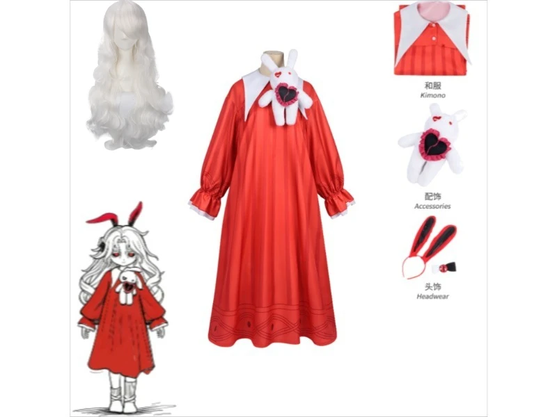 

Eggy Party Cosplay Costume Transfer Student Dorothy Dress for Adults Kids Anime Game Version Halloween Costume for Kids