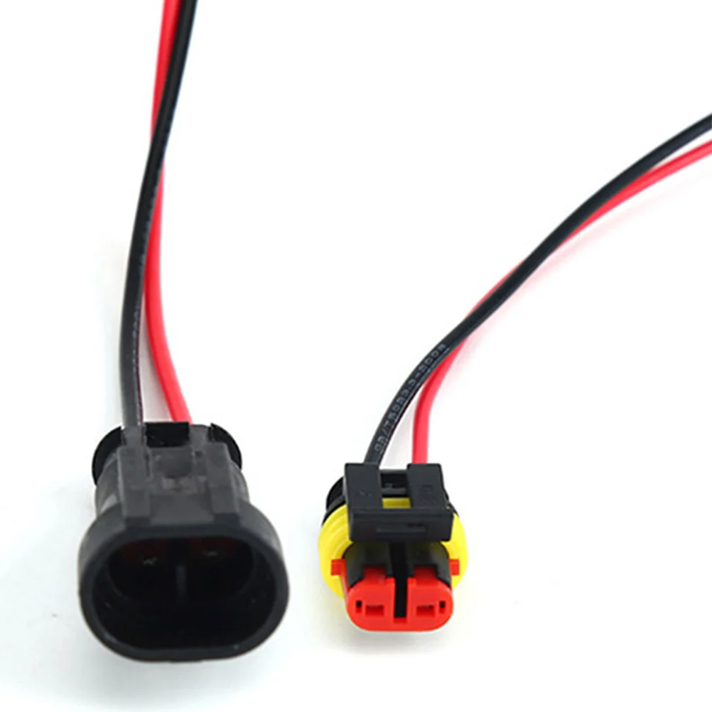 

12Pcs Automotive Waterproof Electrical Connectors Terminal Plug Weatherproof Adapter Kit