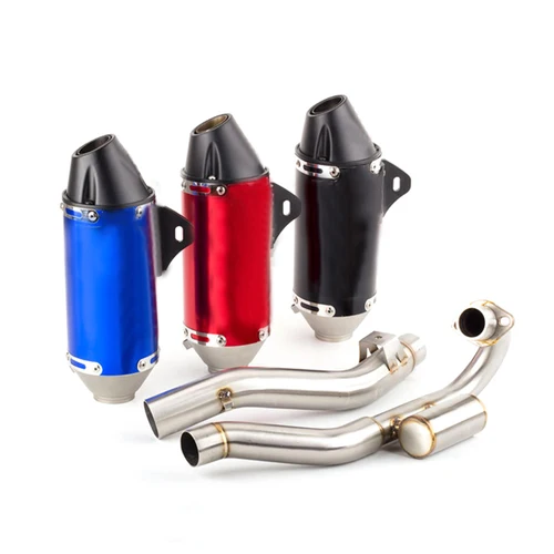 Silenciador de escape para motocicleta todoterreno de 45mm con tubo de conexión frontal para sistema de escape de moto de cross Honda CRF230 modificado