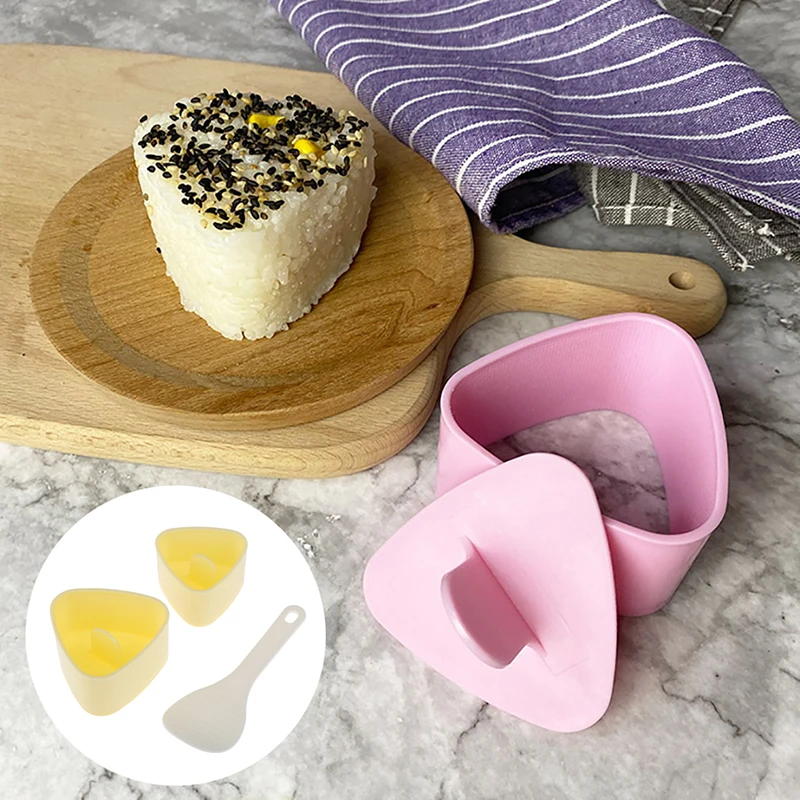 DIY Sushi Mold Onigiri Rice Ball Food Press Triangular Sushi Maker Mold Sushi Kit Japanese Kitchen Bento Accessories