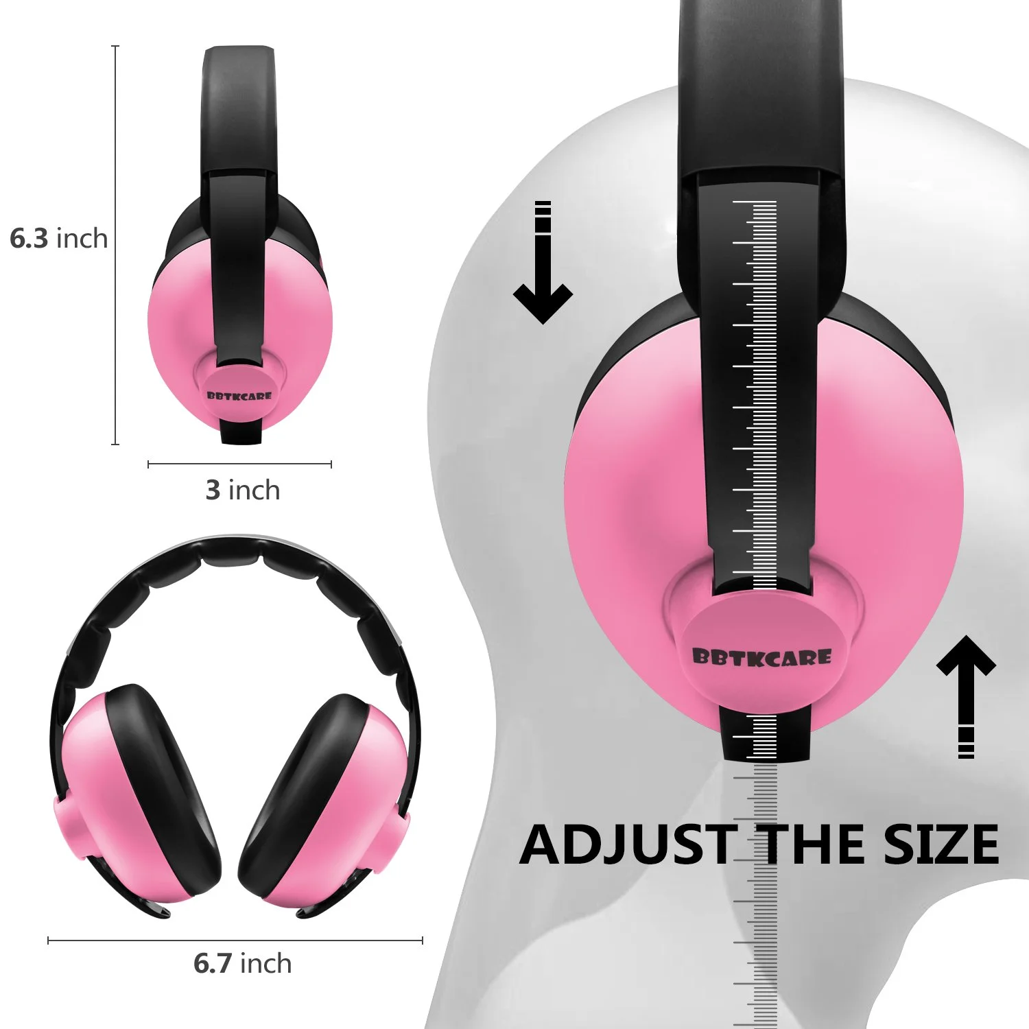 Baby Noise Reduction Headphones Kids Ear Muffs Loud Cancelling Hearing Safety for Children up to 0-3 Years Old