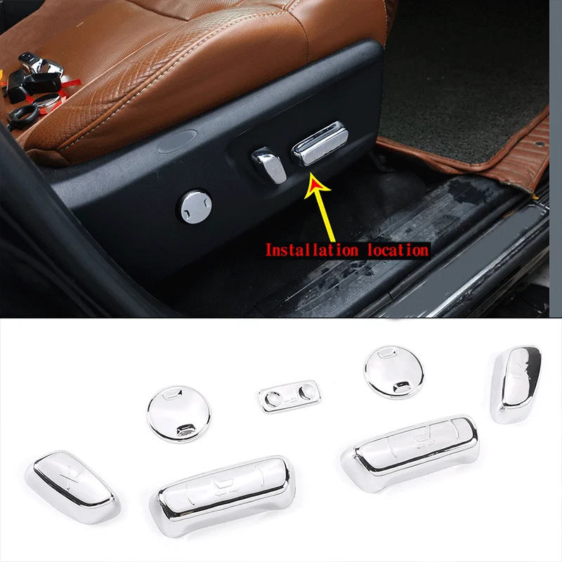 

For 2014-2020 Toyota Tundra ABS seat adjustment switch knob decorative cover stickers Automotive interior accessories