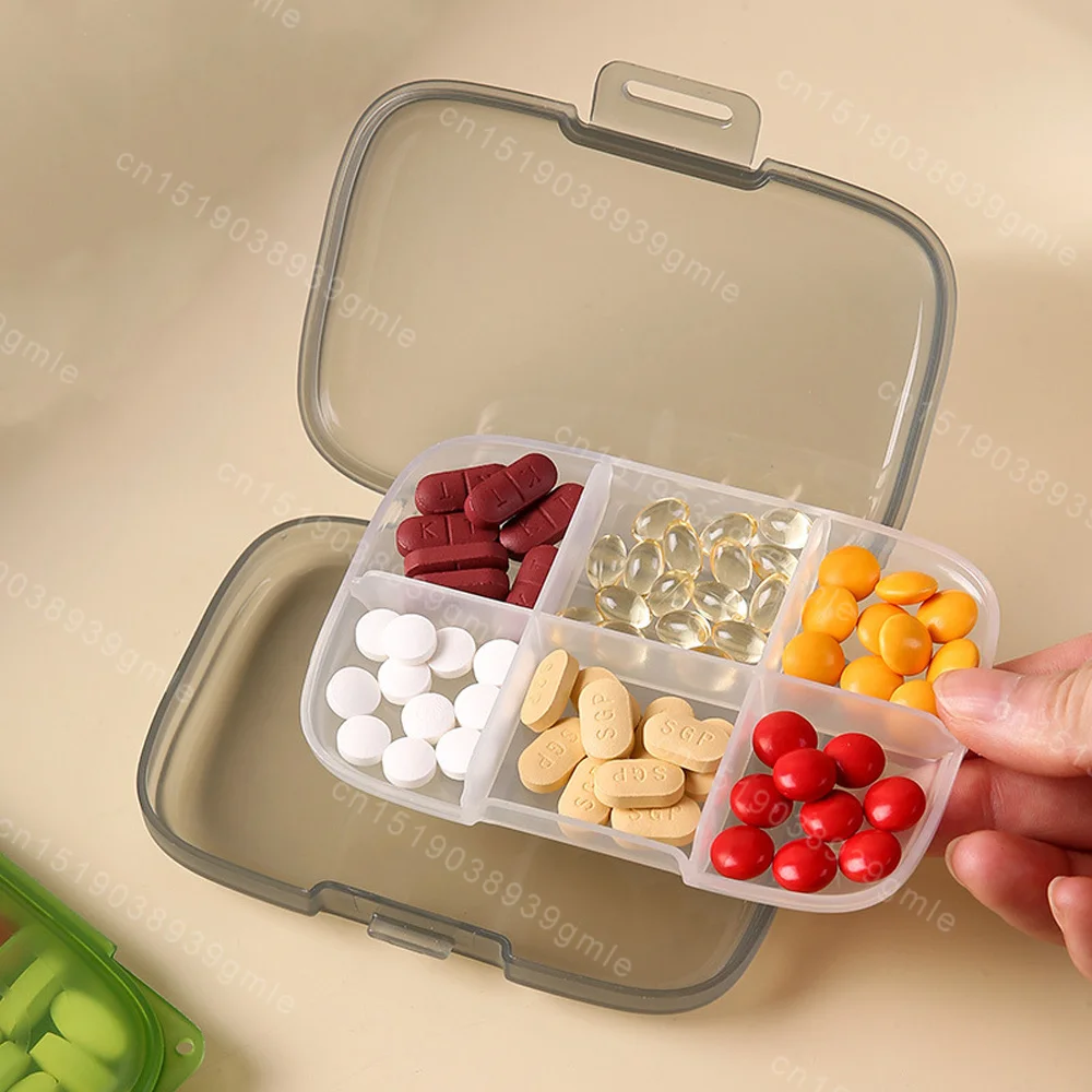 Sealed Medicine Box with Rope Pill Organizer Moisture Proof Pills Box Daily Pill Case Portable Medicine Vitamin Holder Container