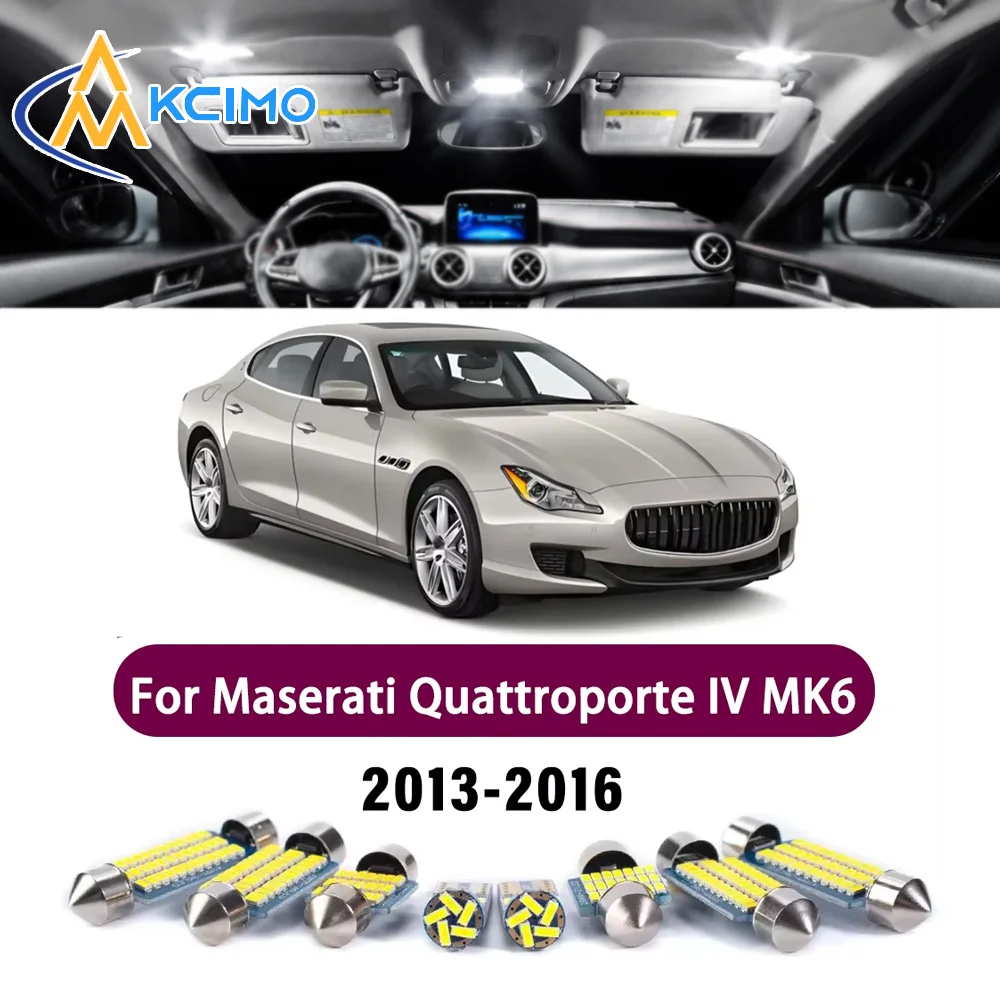 

New Canbus Interior Reading Dome Vanity Light Kit For Maserati Quattroporte IV MK6 M156 2013-2016 Premium LED Error-Free Lights