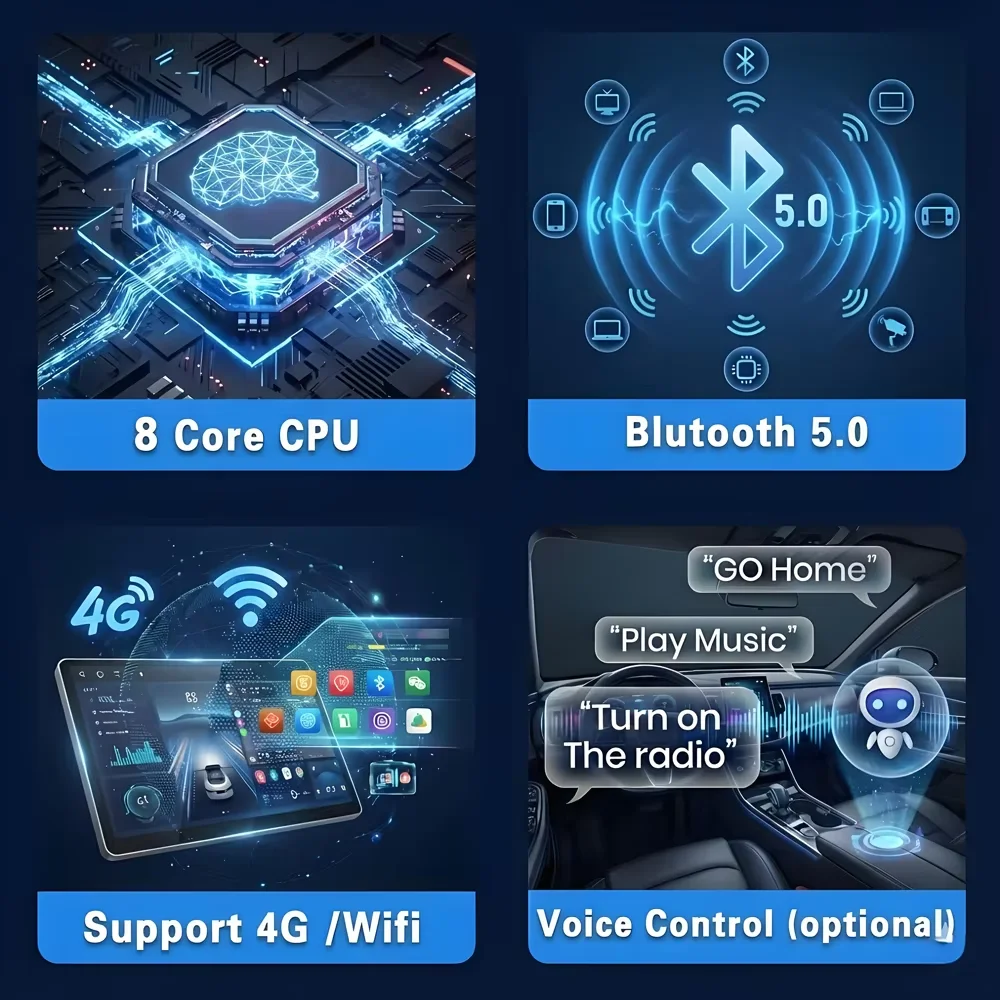 Car Radio For Fiat Panda 2003 2004 2005 2006 - 2012  Carplay Navigation GPS Android Auto Multimedia Player Stereo BT DSP 4G WIFI