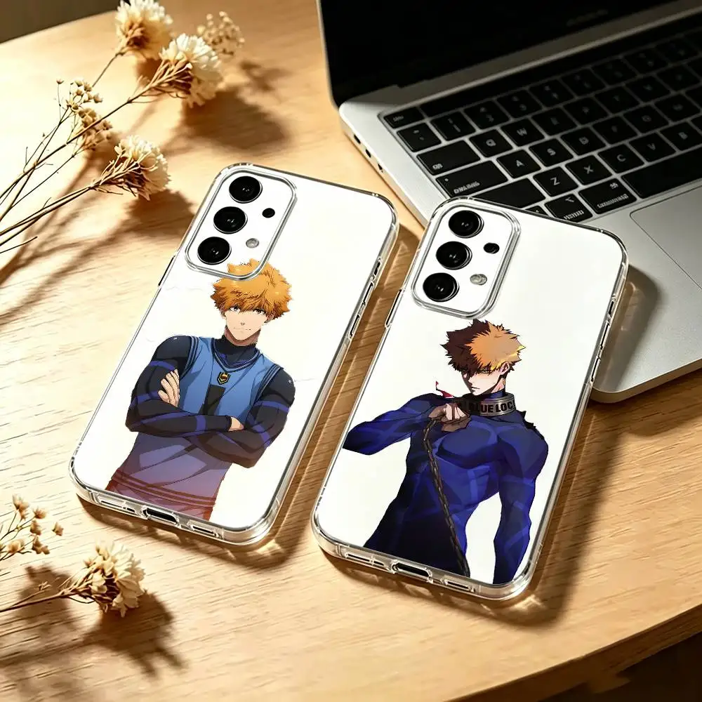 Blue-Lock-Kunigami-Rensuke Phone Case For Samsung S25,S24,S21,S22,S23,S30,Ultra,S20,Plus,Fe Transparent Cover