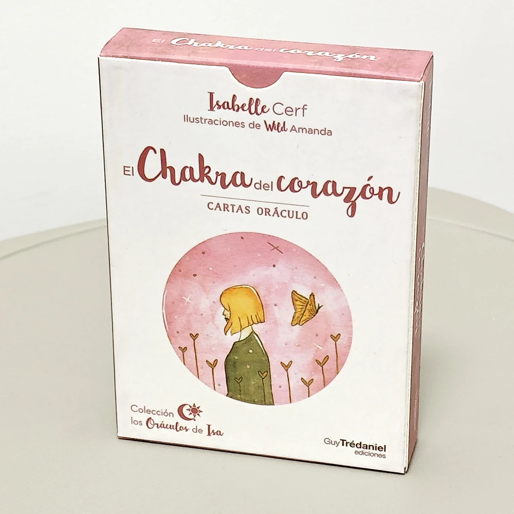 Romantic Love Oracle Deck 42 Pcs Heart Chakra Oracle Cards 10.5*7.5cm In Spanish Language
