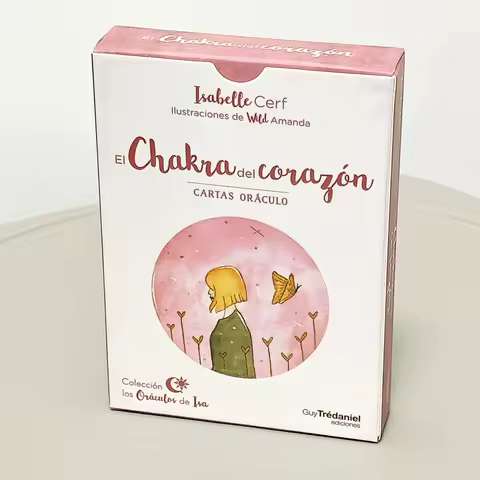 Romantic Love Oracle Deck 42 Pcs Heart Chakra Oracle Cards 10.5*7.5cm In Spanish Language