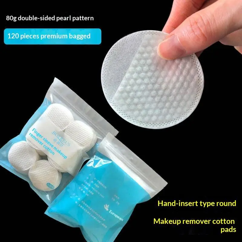 Premium Comfort Cotton Pads 120pcs Disposable Essential for Makeup Removal