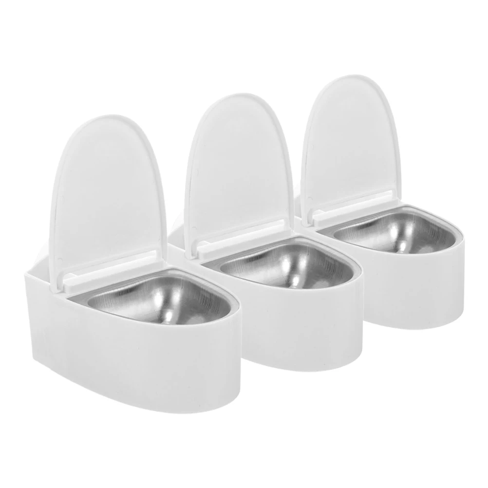 

3PCS Wall Mounted Ashtray Bathroom Toilet Ash Holder Indoor Creative Smoking Accessory White Easy Installation Punch Free Flip