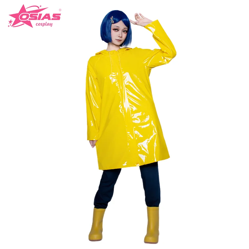 

OSIAS Coraline Cosplay Costume Set Coraline wig Coraline shoes Coraline & the Secret Door