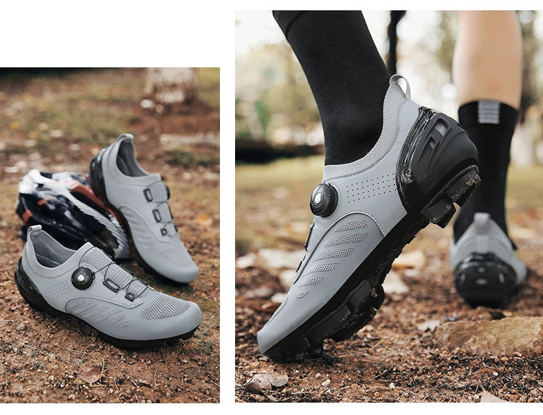 Professionelle SPD Cleat MTB Fahrradschuhe für Herren und Damen, atmungsaktiv, verschleißfest, rutschfest, leicht, Speed Dirt Mountainbike-Schuhe – Detail 23