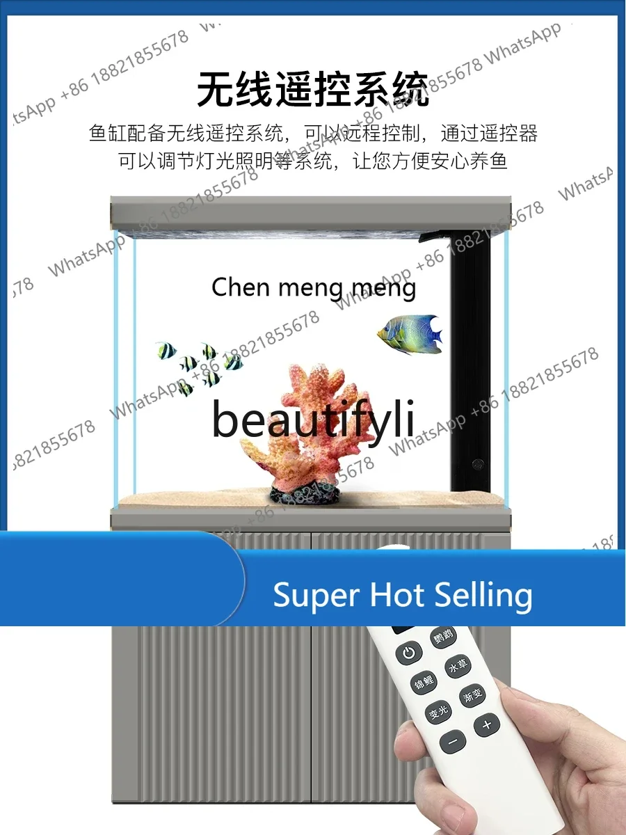 c6601 غرفة المعيشة حوض السمك التقسيم المنزلية مدخل صغير شاشة بيضاء للغاية أسفل مرشح الطابق 2024 نموذج جديد #1