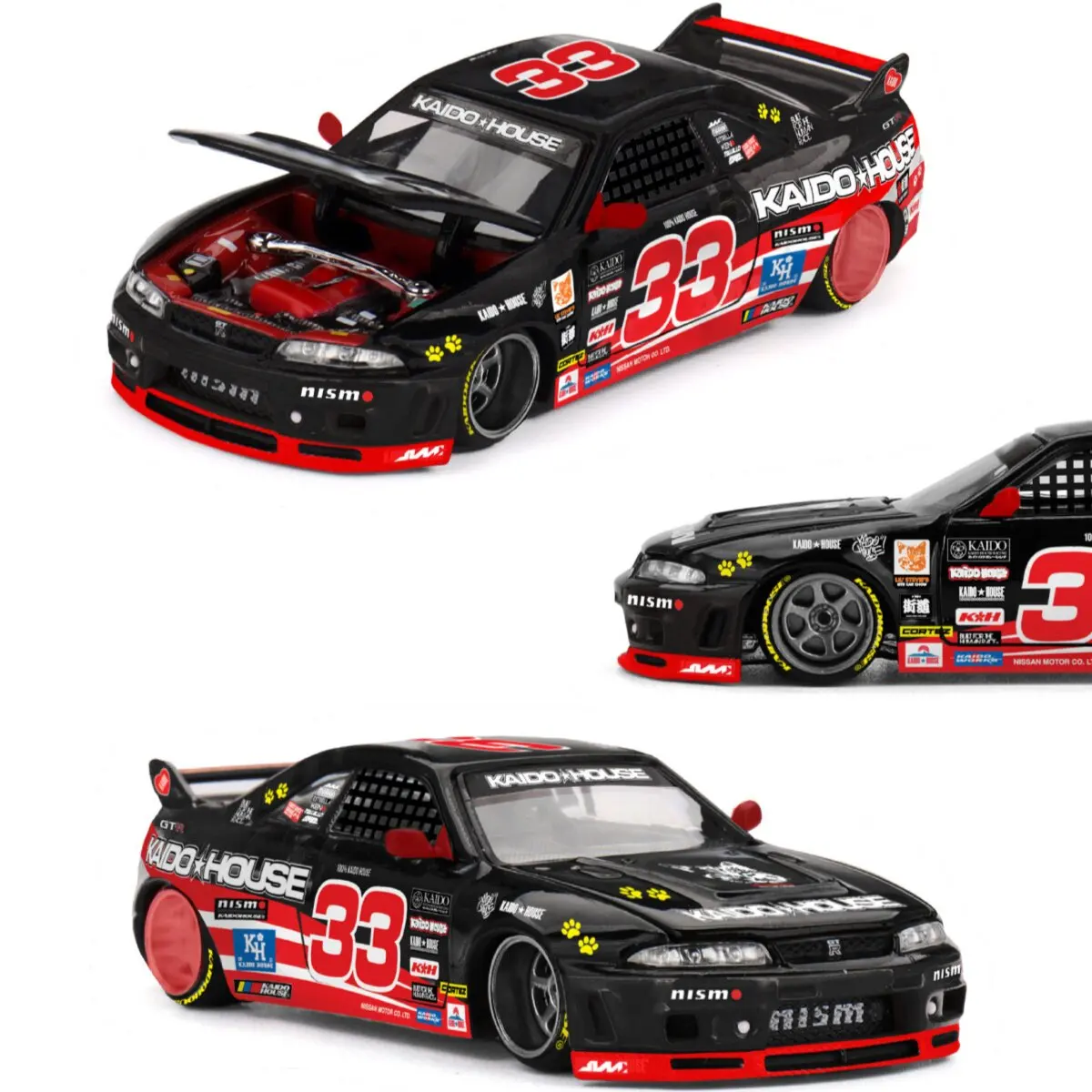 Kaido House+MINIGT TSM  276 1:64 Skyline GTR R33 33# Diecast Model Car