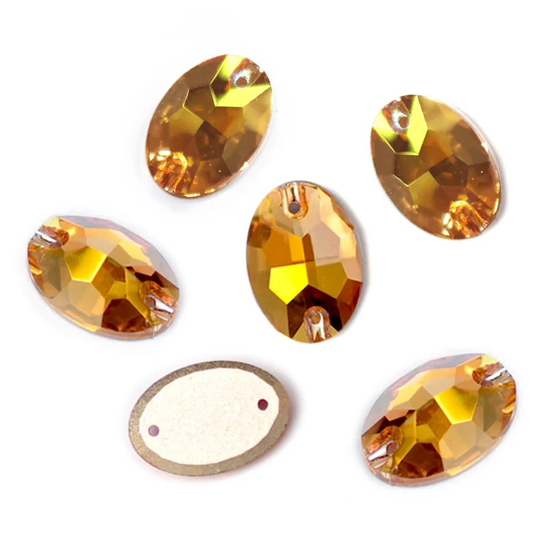 PUBRILEX Value Pack SunShine Aufnähbare Strasssteine Flache Rückseite Abgeschrägte Kristalle für Kleidungsstücke, Schmuck und Kleiderdekorationen – Detail 10