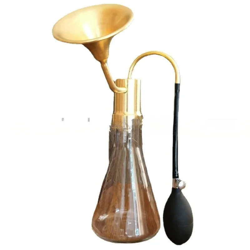 Glass Fragrance Bottle Spa Funnel Device Brass Instrument Liquor Essential Oil PerfumeCoffee