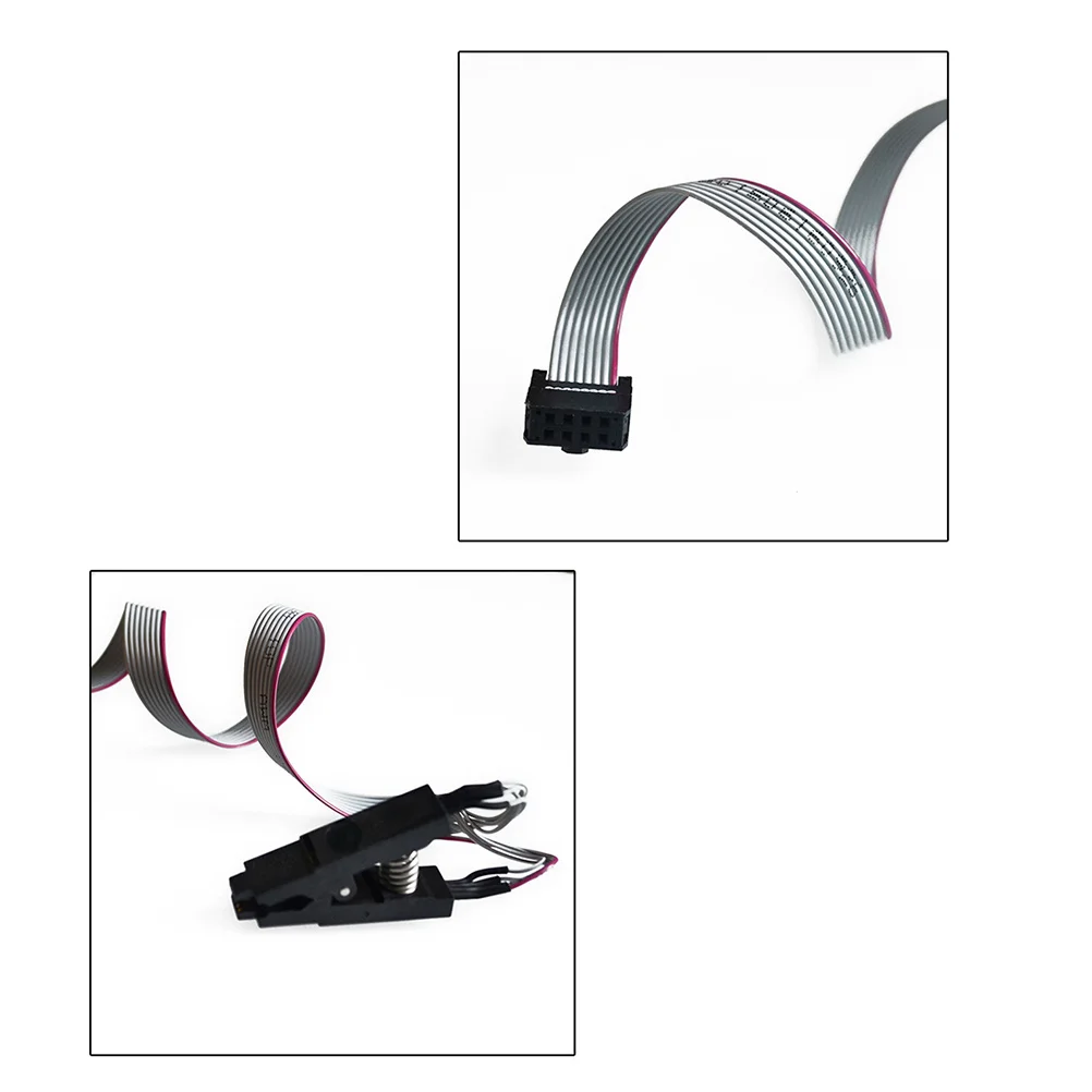 Clip de prueba Sop8 para quemar, soporte de paso de 27Mm, herramienta de Clip de quemado Dip-8 estrecho, abrazadera programadora de Chip, soldadura