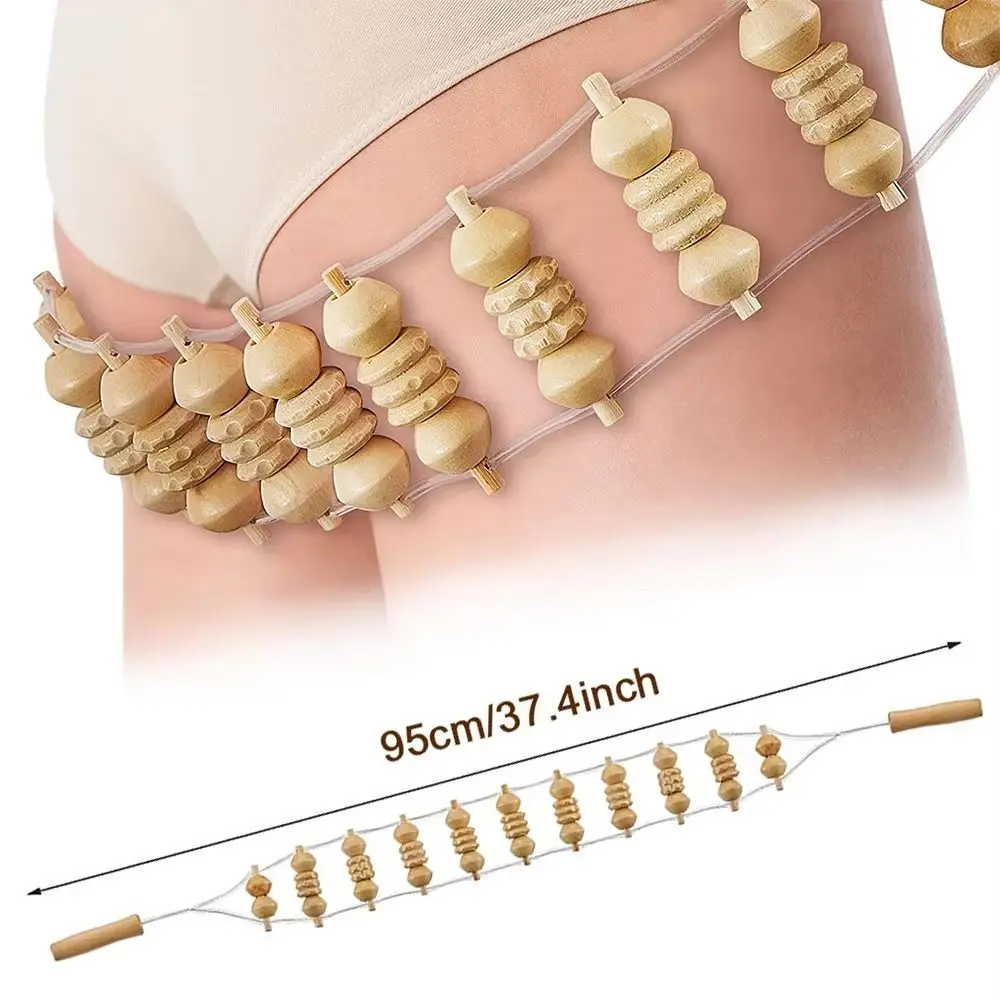 

High Quality Wooden Massage Stick Long Portable Therapy Massage Tool Back Massager Treatment