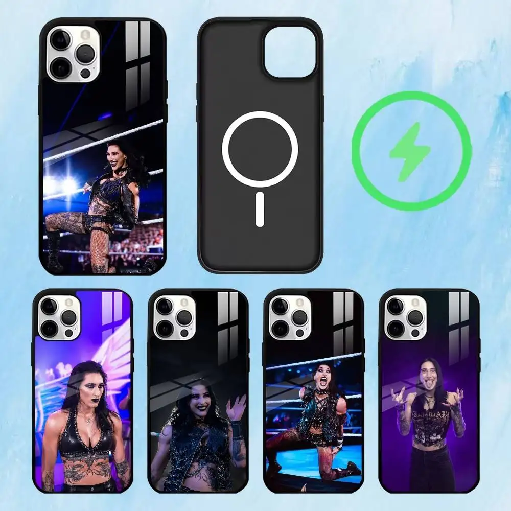 

R-Rhea R-Ripley Wrestler Phone Case For iPhone17,16,15,14,13,12,11 Plus,Pro Max Magnetic For Magsafe Wireless Charging