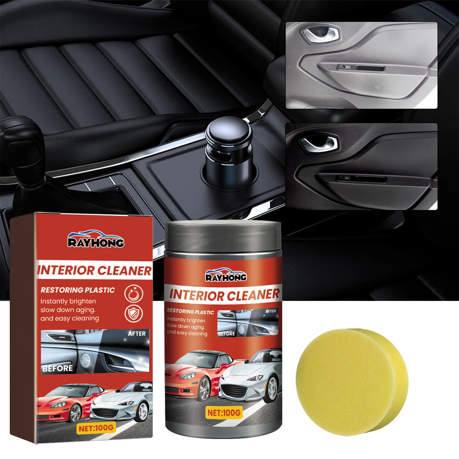 Multi-Purpose Car Interior Refinisher Quick & Easy To Use Effective Car Interior Cleaner Suitable for Car Maintenance