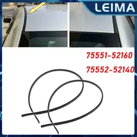 75551-52160 75552-52140 L + R Juego de molduras de goteo de techo lateral para Toyota Yaris Sedan 2007-2011 molduras de estilo de piezas exteriores