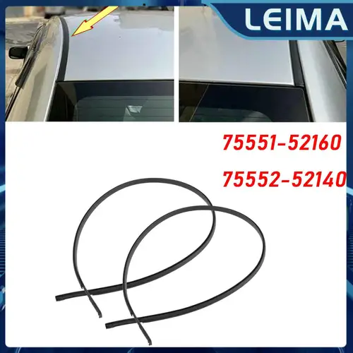 75551-52160 75552-52140 L + R Juego de molduras de goteo de techo lateral para Toyota Yaris Sedan 2007-2011 molduras de estilo de piezas exteriores