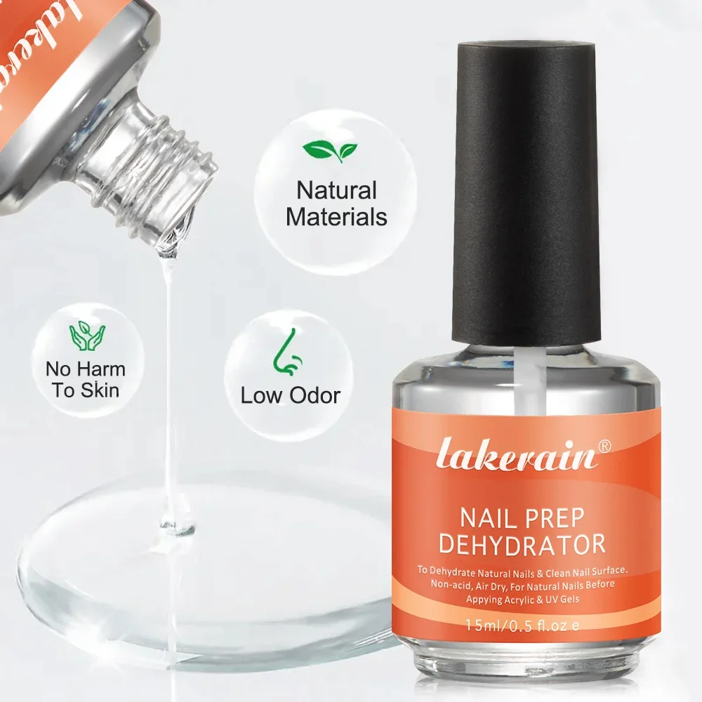 Gel de imprimación para uñas, deshidratador de preparación de secado rápido al aire para manicura, 2 piezas, 15ml