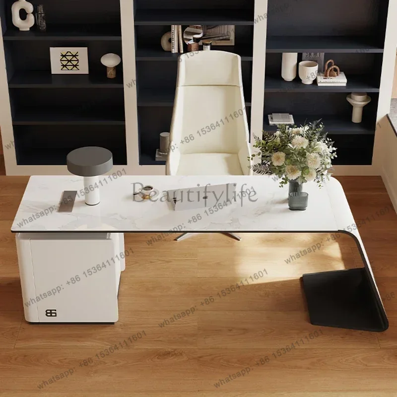 

Элегантный офисный стол-органайзер для компьютера, приставной столик для рабочей станции, профессиональная европейская мебель для офиса, стильный дизайн