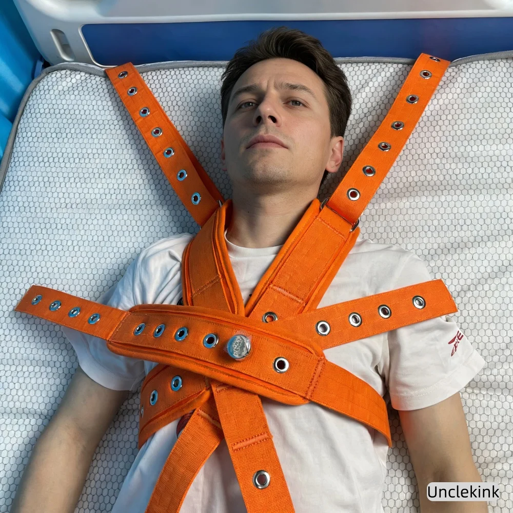 Shoulder Restraints Dementia Bed Restraint Straps Magnetic Lock Safety Restraints Soft Cotton Patient Positioning Strap