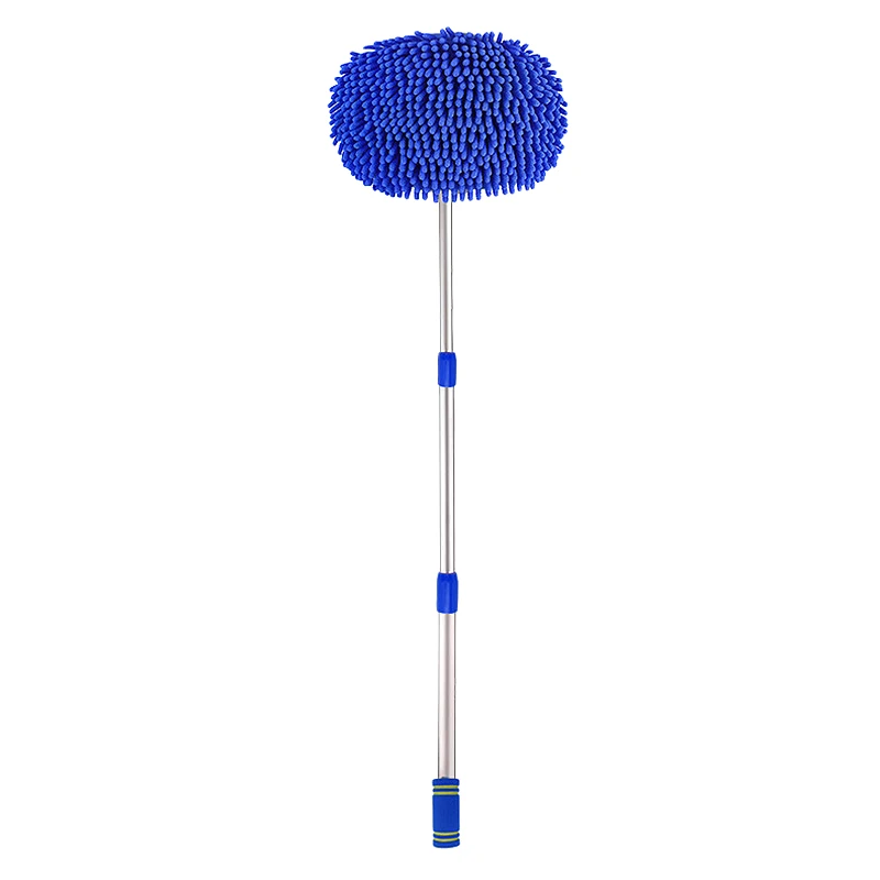 

Car Cleaning Brush Telescoping Long Handle Auto Accessories Car Wash Brush Cleaning Mop Chenille Broom 110cm