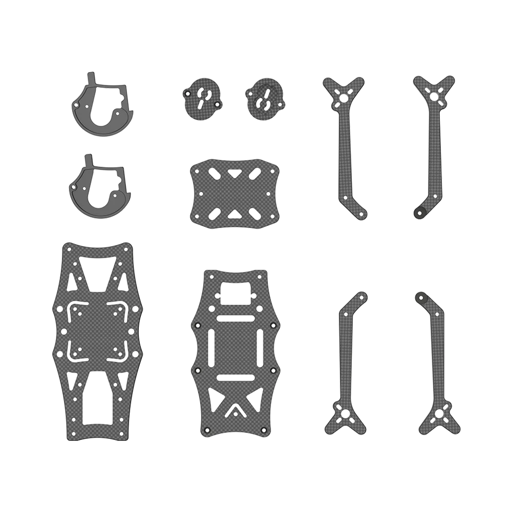 AOS 3.5 V5 FPV Replacement Part for middle plate/top plate/bottom plate/arms/1pair CNC Camera Side Plates/arm pad