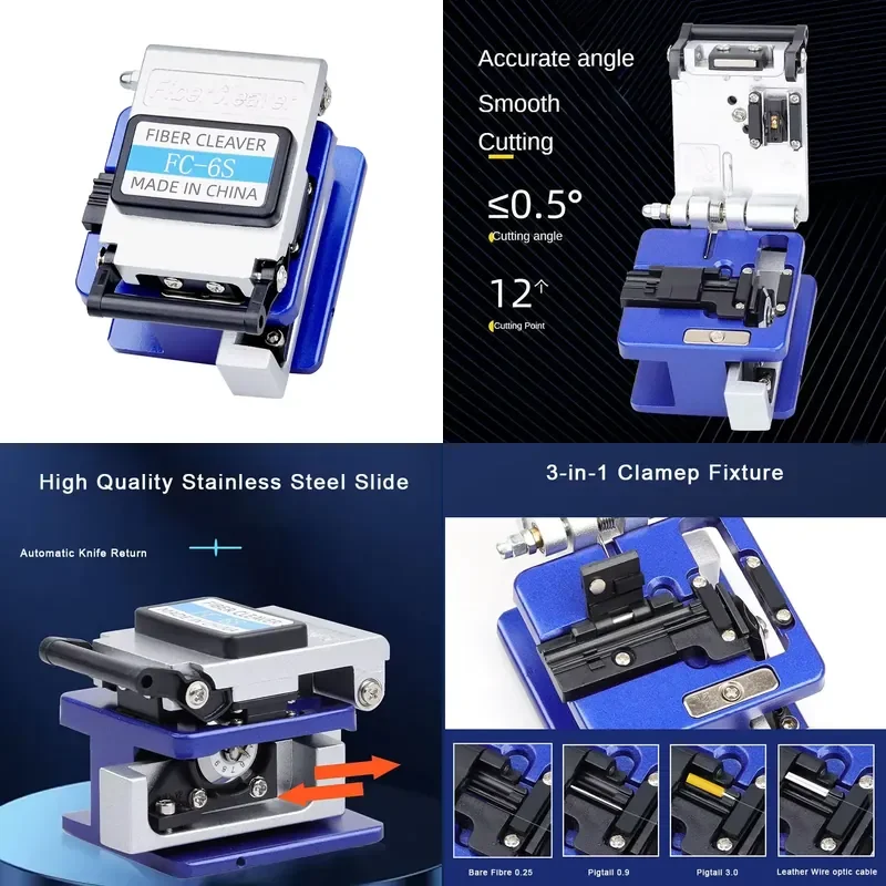 FC-6S Cortadora De Fibra Optica De Alta Precision Cable Cutting Knife Tool Cutter Fiber Optic Fiber