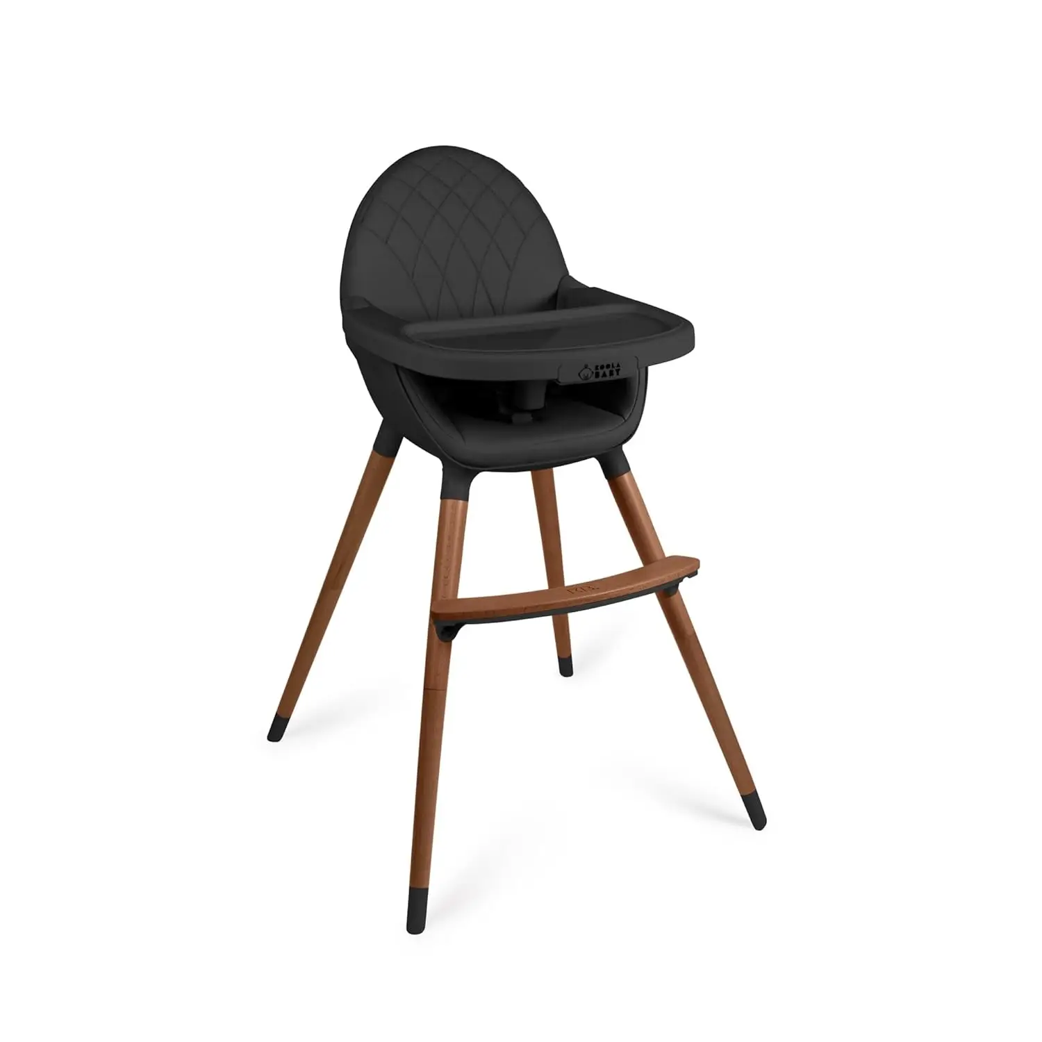 

Wood Convertible High Chair Converts To Booster Seat For Babies Kids Adjustable Height Dishwasher Safe Tray Feeding Dining