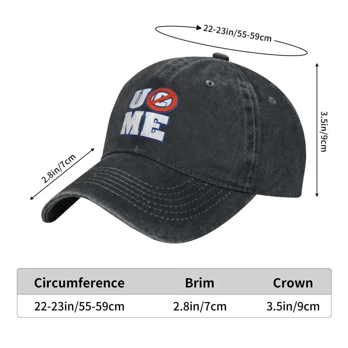 Cena John U Can't See Me Baseball Cap John Cena Streetwear Men Adult Hip Hop Dad Hats Design Tennis Skate Baseball Caps Gift