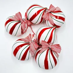 1pcs Christmas Ball Ornaments Water Drop Pendants Xmas Tree Home Party Hanging Decorations New Year 2025
