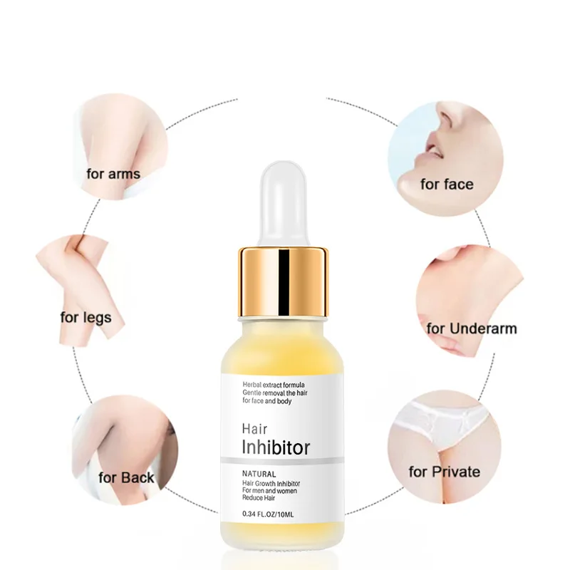 Eliminador de vello Facial íntimo para hombres y mujeres, crema de depilación corporal, borrador, Spray, 10ML