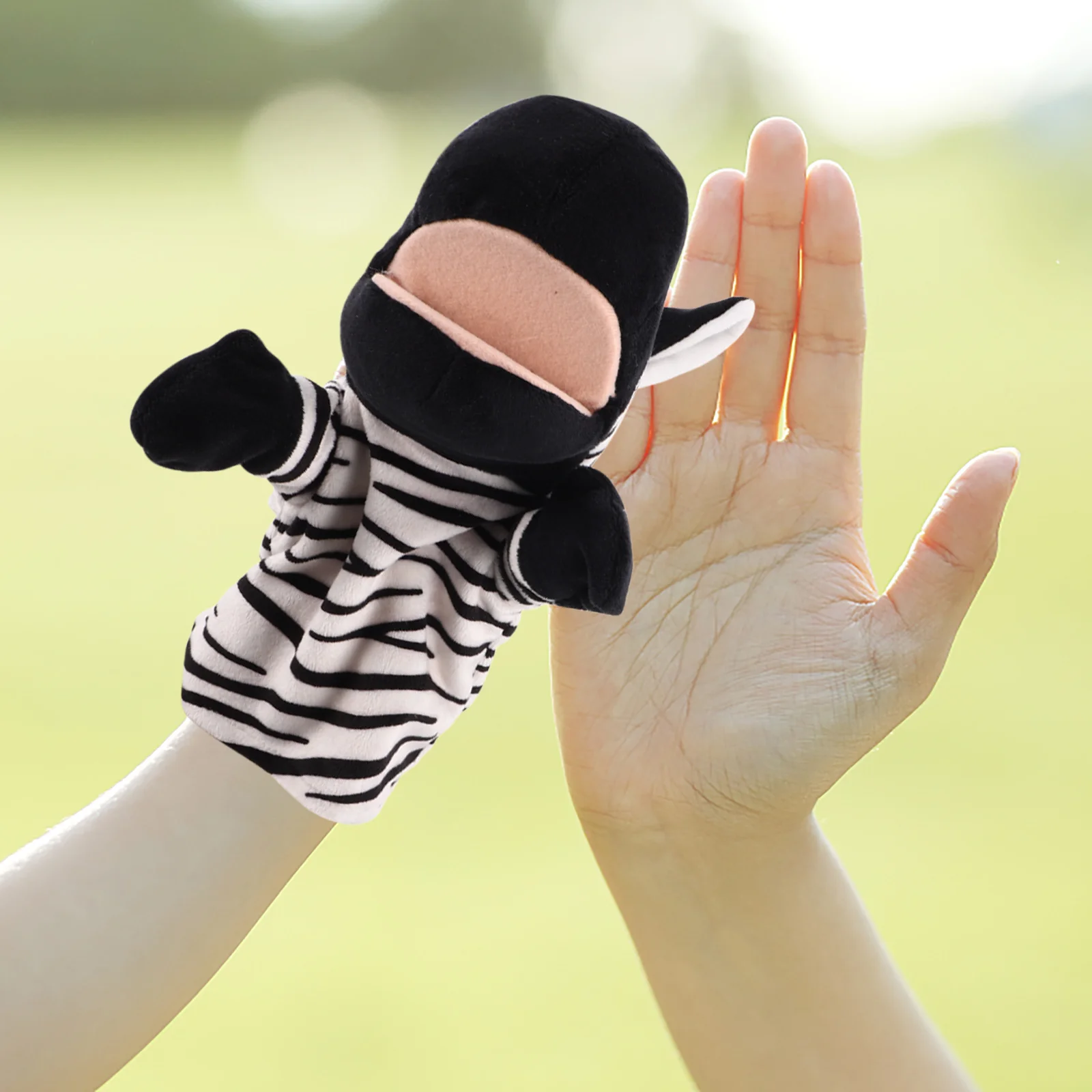 Marionnette animale bébé jouets mignon créatif pour enfants dessin animé en peluche famille main Parent-enfant