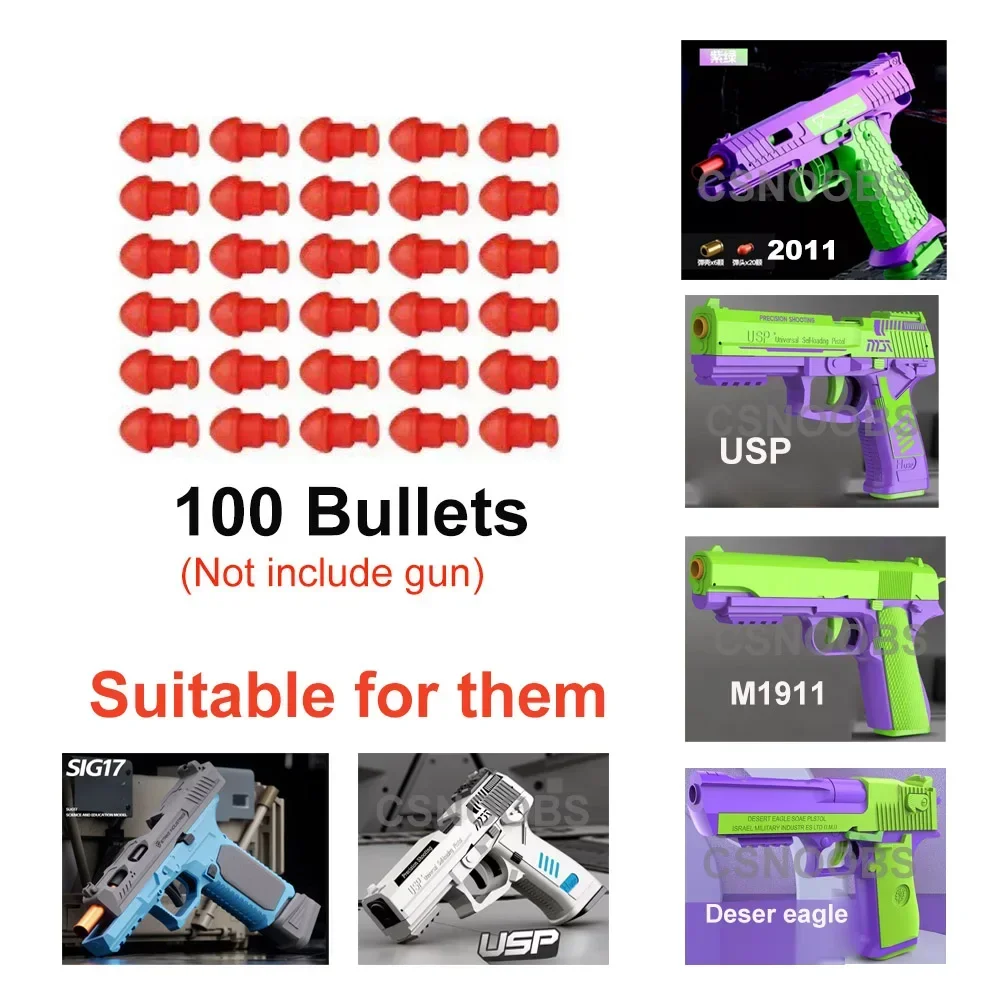 Automatic Gun Accessory Desert Eagle 2024 Pistol Bullet and Shell Parts for USP Toy Gun