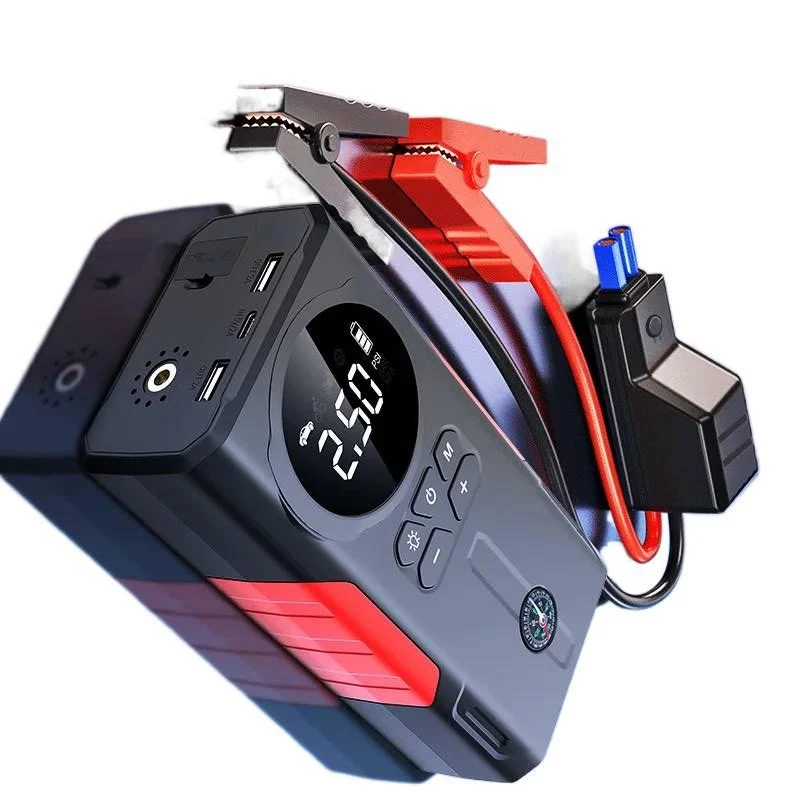 

12V 398000mAh Multi-function Car Jump Starter With Air Pump For Car Tire Inflation