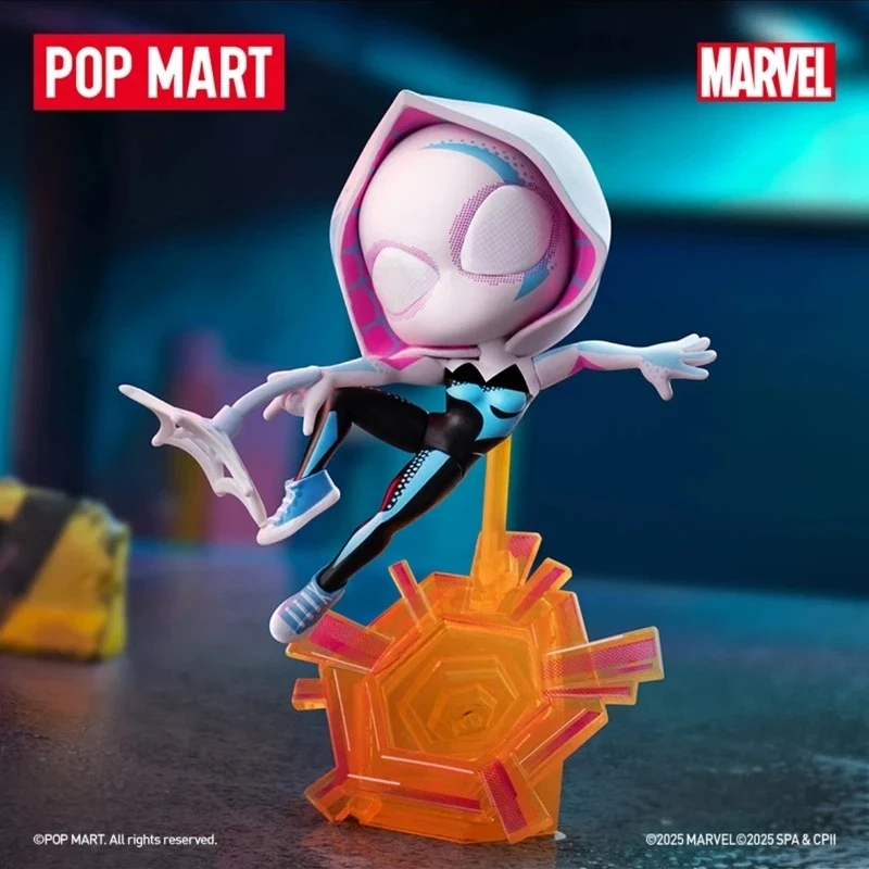 

Hot Popmart Marvel Spider-Man Across The Splder-Verse Series Blind Box Action Figures Mysterious Box Toys Ornament Surprise Gift