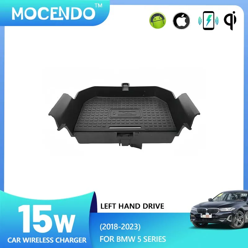 

Panel Station 15W Wireless Mobile Phone For BMW 5 Series 2018 2019 2020 2021 2022 2023 Charging Fast Car Charger