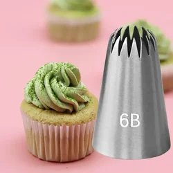 #6B Pastry Nozzles Cupcake Cake Decorating Tools Stainless Steel Icing Piping Nozzle Fondant Cookies Cake Decorating Tips